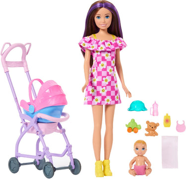 Barbie skipper babysitters - speelset met skipper en baby pop