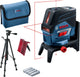 Bosch lijnlaser gcl 2-50 c (rm2 + etui + 4 aa batterijen + richtplaat + bt 150)