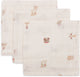 Jollein hydrofiel monddoekje basic - animal friends - 3 stuks