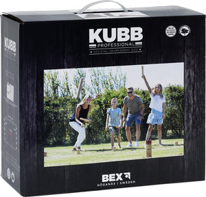 Bex kubb pro rubberhout met rode koning