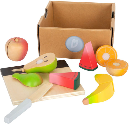 Small foot - houten snij- en speeleten fruit set, 13dlg.