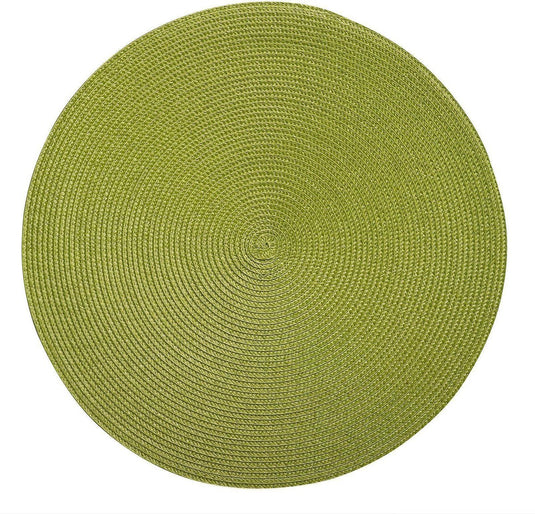 Westmark set van 4 placemats, ø 38 cm, polypropyleen, groen, saleen-collectie: circle