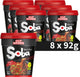 Nissin soba cup noodles - chili wok style noedels - instant noodles - vegan - 8 stuks
