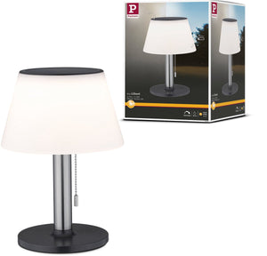 Paulmann solar led-tafellamp 3-step-dim lillesol ip44 3000k 45lm edelstaal