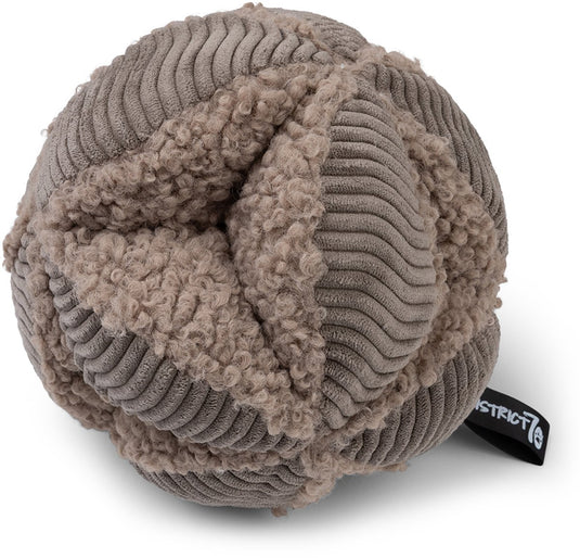 District 70 bobby – snuffelbal voor honden | stimuleert speurgedrag mentale uitdaging – taupe – large ø19 cm