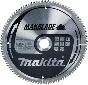 Makita afkortzaagblad voor hout | makblade | ø 260mm asgat 30mm 100t - b-32873