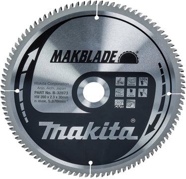 Makita afkortzaagblad voor hout | makblade | ø 260mm asgat 30mm 100t - b-32873