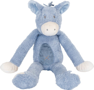 Happy horse ezel denzell knuffel 40cm - blauw - baby knuffel
