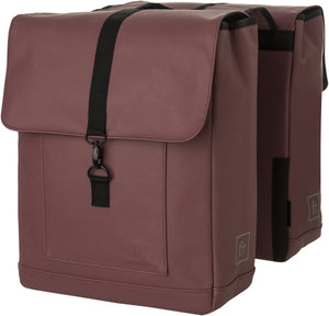 Fastrider jaxx ii dubbele fietstas – mik-compatibel – 28l – waterafstotend – incl. laptopvak – roze
