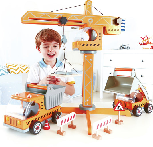 Hape houten hijskraan