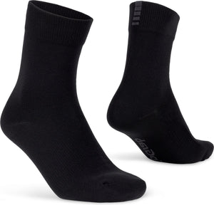 Gripgrab - lightweight waterproof lente herfst fietssokken winter sokken wielersport - zwart - unisex - maat s 36-38