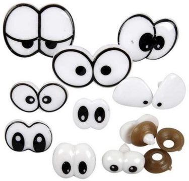 Creativ company cc grappige ogen set 2-3 cm 9 stuks