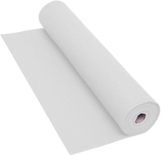 Colorations witte viltrol knutselmateriaal 160 gsm 5 meter x 45 cm.