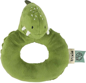 Trixie rammelaar â€“ mr. dino â€“ zacht baby speelgoed met knispergeluid â€“ sensorisch speelgoed â€“ vanaf 3 maanden
