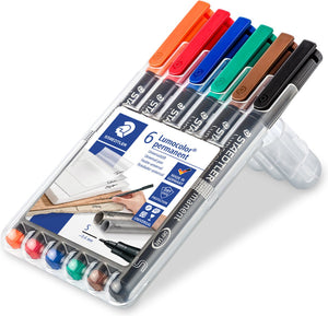 Staedtler lumocolor s permanent - box 6 st
