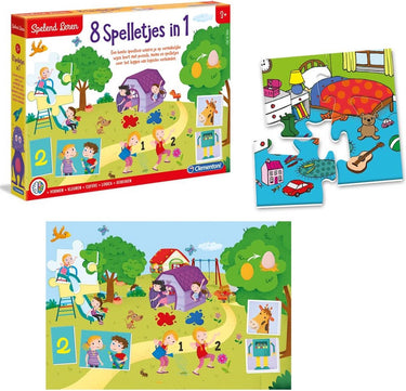 Clementoni spelend leren - 8 spelletjes in 1