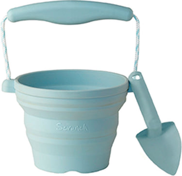 Scrunch speelgoedemmer - blauw - opvouwbaar - recycleerbaar