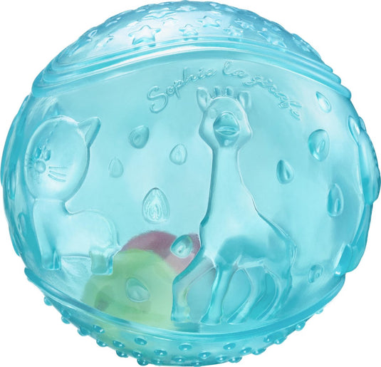 Sophie de giraf sensory bal - speelbal - speelgoedbal - babyspeelgoed - vanaf 3 maanden - ø12 cm - blauw