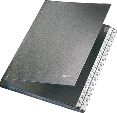 Leitz bureaumap - 1-31 tabs - a4 - zwart