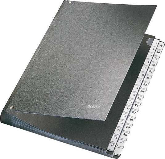Leitz bureaumap - 1-31 tabs - a4 - zwart