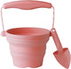 Scrunch speelgoedemmer - roze - opvouwbaar - recycleerbaar