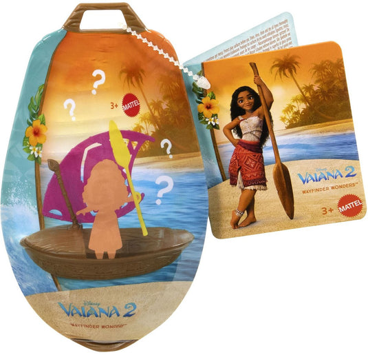 Disney princess vaiana 2 verassingsitem – pirogue met 3 verrassingen – mini pop, zeil en riem