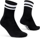 Gripgrab - original stripes crew zomer fietssokken gestreepte retro wielersport sokken coolmax - unisex - zwart - maat m (41-44)