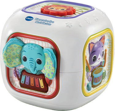Vtech dierenvriendjes muziekkubus - educatief speelgoed - 80+ melodietjes, liedjes, geluiden en zinnetjes - speelgoed vanaf 3 maanden