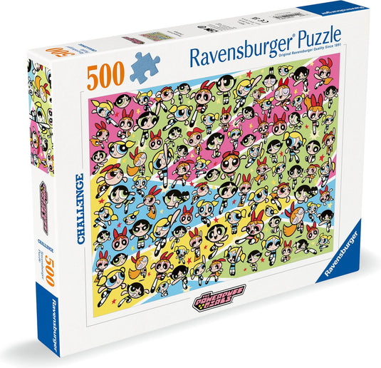 Ravensburger puzzel powerpuff girls - legpuzzel - 500 stukjes