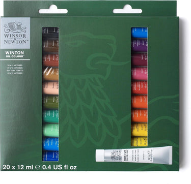 Winsor newton 1490702 winton oil colour 20x12ml beginners set