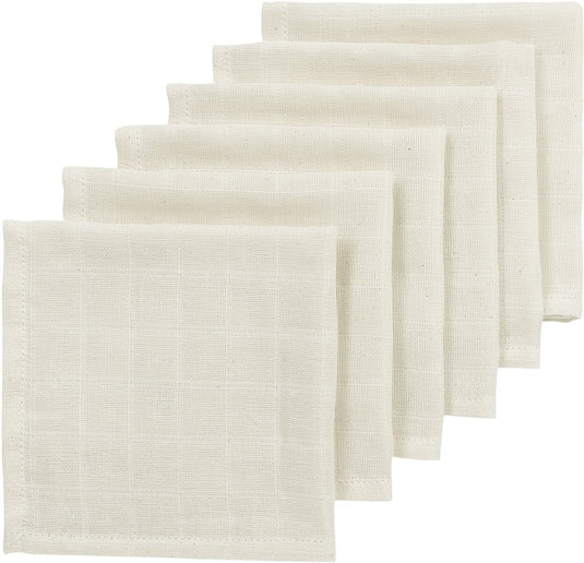 Meyco baby nature monddoekjes - hydrofiel - 6-pack - 30x30cm