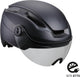 Bbb cycling speed pedelec helm met vizier - medium 52 - 58 cm - nta 8776 gecertificeerd - fietshelm dames elektrische fiets - indra faceshield smoke transparant - bhe-56f
