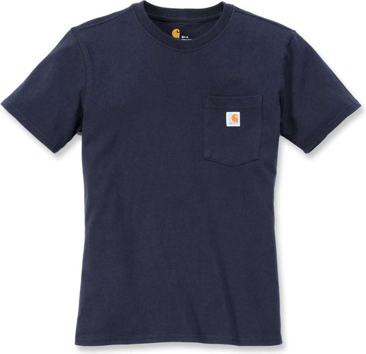 Carhartt damen female shirt workw pocket s s t-shirt navy-m