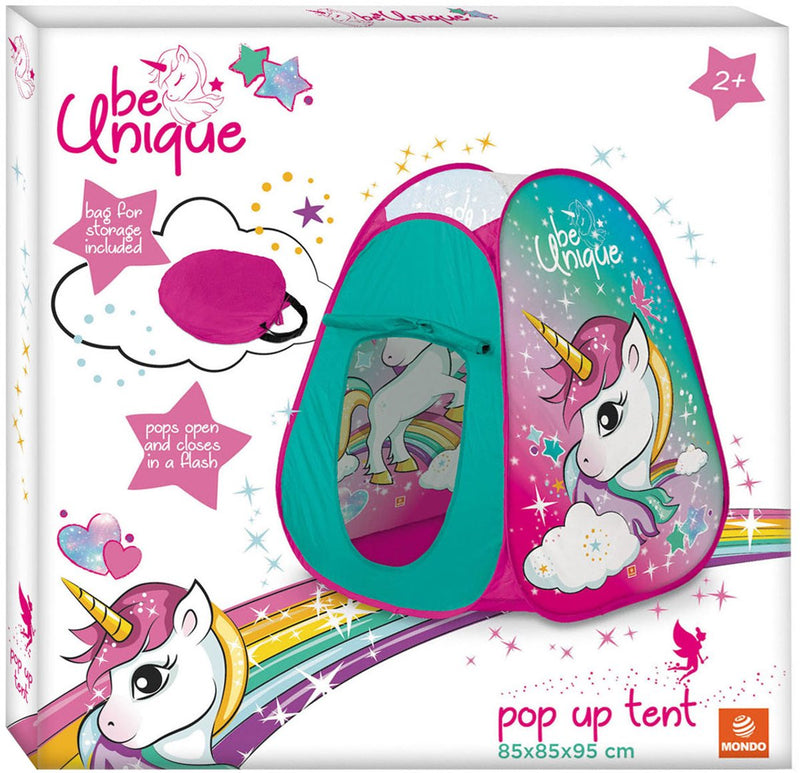 Afbeelding laden in galerijviewer, Mondo pop-up speelhuistent eenhoorn voor kinderen - unicorn tent.
