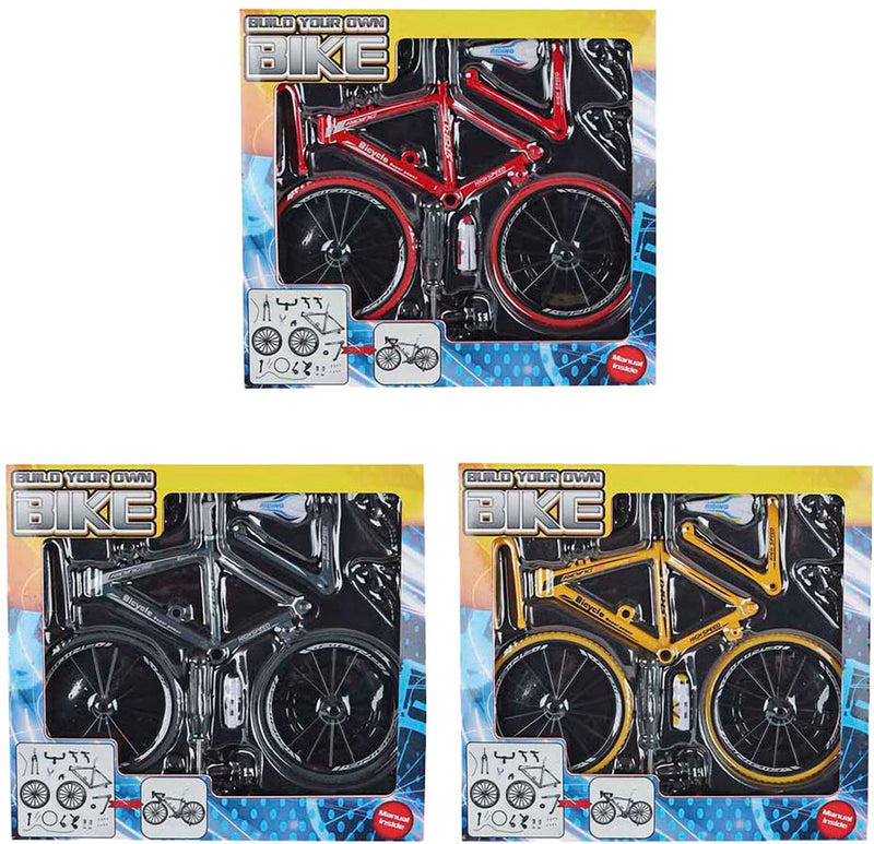 Afbeelding laden in galerijviewer, Van manen racefiets bouwpakket die-cast speelgoed fiets 19,5cm multicolor.
