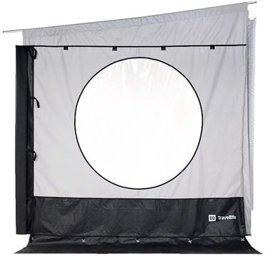 Travellife scala zijwand l h2,45-2,64m - uitval 2,50m - geschikt voor o.a. thule, fiamma en dometic cassetteluifels