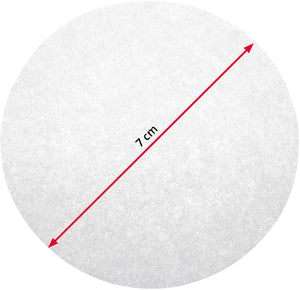 Westmark burgerpapier, 100 stuks, antiaanbak scheidingspapier voor perfecte hamburgers, ø: 7 cm, papier, mini, wit, 62392270