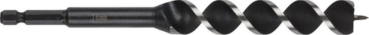Wolfcraft - 16mm slangenboor voor houtbalken - 165mm - zeskantschacht houtboor - hex - boor voor hout - 7136000