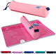Oxford etui - roze met elastiek - ronde pennenetui 22cm - etui jongens - etui meisjes