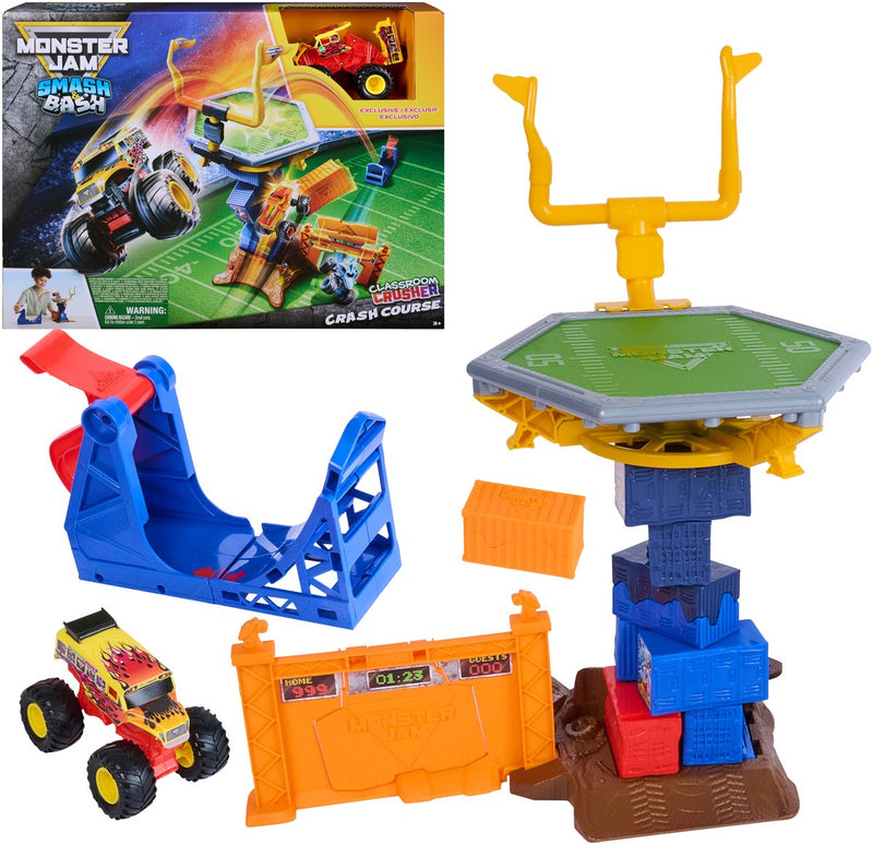 Chargez l'image dans la visionneuse de la galerie, Monster jam spin master speelgoed crash course set met monstertruck 1:64.
