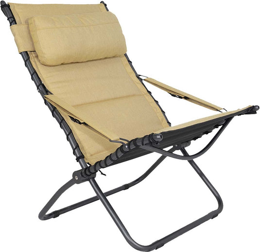 Crespo - loungestoel - ap 262 - tex-comfort - geel