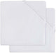 Jollein hoeslaken molton ledikant 60x120cm - wit - 2 stuks