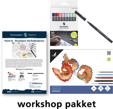 Schneider schrijfwaren schneider fineliner - workshop herfstblad - inclusief toebehoren - doc-ws-pak-sp3
