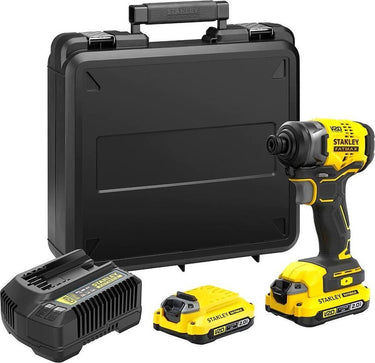 Stanley sfmcf810d2k fatmax® v20 accu slagschroevendraaier 170nm brushless 18v 2.0ah in koffer