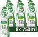 Cif - cleanboost schuurmiddel - 100% natuurlijke bestanddelen - 101 oppervlakken - 8 x 750 ml