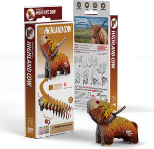Eugy 3d puzzel - hoogland koe - boerderijdieren - duurzaam - verzamel ze allemaal - 6 jaar