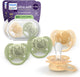 Philips avent ultra soft – superzachte siliconen fopspeen (6-18 mnd) – voor gevoelige huid – 4 stuks - scf091 52