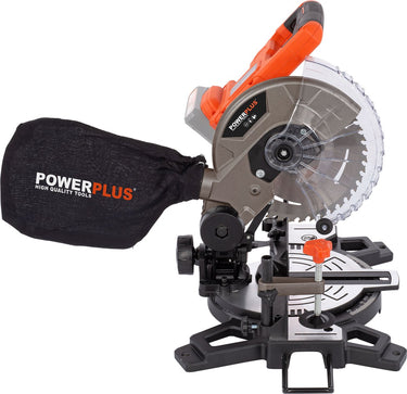Powerplus dual power powdp2550 afkort- en verstekzaag - 20v - ã˜210mm - excl. accu en lader