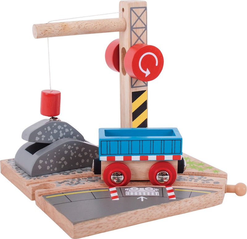 Laden Sie das Bild in Galerie -Viewer, Bigjigs houten rails - gravel kraan
