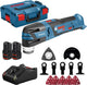 Bosch professional gop 12v-28 accu multitool + accessoires 12v 3.0ah in l-boxx - 06018b5006